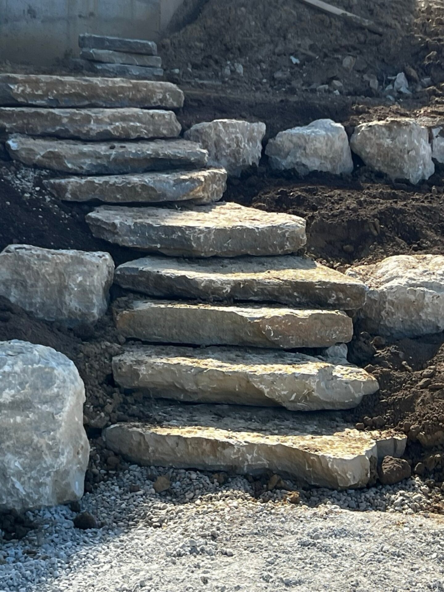 Stone steps on a hillside